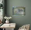 Galvanized Metal RECTANGLE TRAY Farmhouse Country Wall Art or Shelf Sitter JUST BREATHE Handmade Gift Idea &nbsp;- JAMsCraftCloset