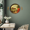 Galvanized Metal Round TRAY Farmhouse Country Shelf Sitter Wall Art A LITTLE PIECE OF HEAVEN Farm Chickens Floral Handmade Gift Idea &nbsp;- JAMsCraftCloset