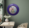 PLATE CHARGER PURPLE PLASTIC ROUND Decoupaged Hand Painted Upcycled Repurposed Wall Art NOTHING SMELLS BETTER THAN THE PERSON YOU LOVE Home Decor Wall Art Gift - JAMsCraftCloset