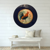 PLATE CHARGER NAVY BLUE PLASTIC ROUND DECOUPAGED Upcycled Repurposed Wall Art or Shelf Sitter RISE AND SHINE ROOSTER Decor Kitchen Decor Home Decor Wall Art Gift WEDDING - JAMsCraftCloset