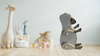 Wooden GRAY LAMB/SHEEP With Movable Wings and Feet Hand Painted Hand Cut Handmade by my Dad Kitchen Decoration Wall Art Tier Tray Decor Nursery Bathroom Home Decor Folk Art Primitive Gift Idea Unique Farmhouse Country Decor - JAMsCraftCloset