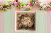 Wood Wall Art Plaque YOU BELONG HERE RIGHT BESIDE ME Square Decoupaged Home Decor Gift Idea Positive Saying Wedding Gift - JAMsCraftCloset