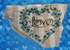 Antique West Virginia Roof Decoupaged LOVE - BLUE FLORAL HEART - Valentine/Love Theme Handmade Wall Art Unique Home Decor Gift- JAMsCraftCloset