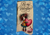 Antique West Virginia Roof Decoupaged BE MY VALENTINE - GIRL WITH HEART - Valentine/Love Theme Handmade Wall Art Unique Home Decor Gift- JAMsCraftCloset