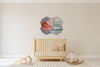 Large FANCY SHAPED Wooden Decoupaged NURSERY SIGN Farmhouse Country Wall Art BABY SLEEPING - BOY and GIRL Handmade BABY SHOWER Gift Idea Crafters Delight - JAMsCraftCloset