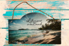 Galvanized Metal BEACH Positive Saying Sign Decoupaged Farmhouse Country Wall Art Home Decor Handmade Gift Idea - JAMsCraftCloset