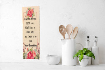I WANT TO BE YOUR EVERYTHING Ceramic Tile Sign Wall Art Wedding Gift Idea Home Country Decor Affirmation Wedding Decor Positive Saying Valentine's Day Gift - JAMsCraftCloset