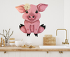 Wooden PIG 2 Hand Painted Hand Cut Pen and Ink Handmade Kitchen Decoration Wall Art Tier Tray Decoration Nursery Bathroom Home Decor Folk Art Primitive Gift Idea Unique Farmhouse Country Decor - JAMsCraftCloset