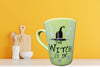 Mugs Cups Halloween Hand PaintedDrive a Stick Smell My Feet Sneaking Candy Witch is In - JAMsCraftCloset