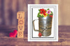 DIGITAL GRAPHIC DESIGN-Country-Floral-Vintage FLOUR SIFTER 4 Pink White Flowers-Sublimation-Download-Digital Print-Clipart-PNG-SVG-JPEG-Crafters Delight-Digital Art - JAMsCraftCloset