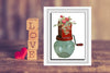 DIGITAL GRAPHIC DESIGN-Country-Floral-Vintage NUT GRINDER RED Floral-Sublimation-Download-Digital Print-Clipart-PNG-SVG-JPEG-Crafters Delight-Digital Art- JAMsCraftCloset