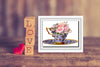 DIGITAL GRAPHIC DESIGN-Country-Vintage TEA CUP Blue Pink Roses-Sublimation-Download-Digital Print-Clipart-PNG-SVG-JPEG-Crafters Delight-Kitchen Decor-Gift-Digital Art- JAMsCraftCloset