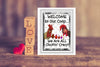 Garden Flag Digital Design Sublimation Chickens Graphic SVG-PNG-JPEG Download WELCOME TO OUR COOP Crafters Delight - DIGITAL GRAPHIC DESIGN - JAMsCraftCloset