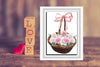 DIGITAL GRAPHIC DESIGN-Country-Floral-PINK AND WHITE ROSES-Vintage-Basket 1-Sublimation-Download-Digital Print-Clipart-PNG-SVG-JPEG-Crafters Delight-Digital Art - JAMsCraftCloset