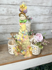 Vintage Easter Tower Bunny 4 Shelf Sitter Very Detailed Discontinued Collectible Gift Idea Home Decor {{ JAMsCraftCloset }}