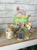 Vintage Easter Tree House Shelf Sitter Very Detailed Discontinued Collectible Gift Idea Home Decor {{ JAMsCraftCloset }}