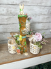 Vintage Easter Tower Bunny 2 Shelf Sitter Very Detailed Discontinued Collectible Gift Idea Home Decor {{ JAMsCraftCloset }}