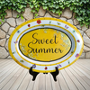 Hard Plastic OVAL TRAY Farmhouse Country Home Decor SWEET SUMMER Wall Art Cottage Chic Kitchen Decor Handmade Gift Idea &nbsp;- JAMsCraftCloset