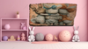 Antique West Virginia Roof Slate Decoupaged EASTER SLATE WALL ART 3 Bunnies Backs - Handmade Unique EASTER Holiday Decoration Home Decor Gift - JAMsCraftCloset