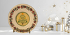 Glass PLATE Round ROCKIN AROUND THE CHRISTMAS TREE Country Farmhouse Holiday Wall Art Handmade Decoupaged Repurposed Upcycled Wedding Gift Idea - JAMsCraftCloset