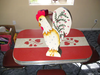 Chunky Wooden CHICKENS/HENS Hand Painted Handmade Kitchen Decoration Shelf Sitter Table Topper Tier Tray Decoration Home Decor Folk Art Primitive Gift Idea - JAMsCraftCloset