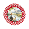 ROUND Digital Graphic Design PERFECT SUMMER DAY Little Boy and Dog Fishing First Home Sublimation Decoupage PNG SVG Country Farmhouse Home Decor Wall Art Shelf Sitter Gift Crafters Delight - JAMsCraftCloset