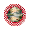 ROUND Digital Graphic Design HUNTERS AND FISHERMENS DELIGHT Lake Scene With Animals First Home Sublimation Decoupage PNG SVG Country Farmhouse Home Decor Wall Art Shelf Sitter Gift Crafters Delight - JAMsCraftCloset