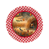 ROUND Digital Graphic Design HAPPY FALL - FOX BUNNIES and LEAVES Decor Lake Scene With Animals First Home Sublimation Decoupage PNG SVG Country Farmhouse Home Decor Wall Art Shelf Sitter Gift Crafters Delight - JAMsCraftCloset