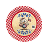 DIGITAL ROUND Graphic Design PATRIOTIC 4th OF JULY CHICK WITH FLAG - PNG-JPEG-PDF-SVG-Decoupage-Sublimation Design Graphic Country Farmhouse Home Decor HOLIDAY Decor Gift Crafters Delight - JAMsCraftCloset