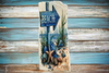 Antique West Virginia Roof Decoupaged BEACH ARROW Beach Theme Handmade Wall Art Unique Beach Lake House Gift - JAMsCraftCloset