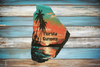Antique West Virginia Roof Decoupaged FLORIDA SUNSETS Beach Theme Handmade Wall Art Unique Beach Lake House Gift - JAMsCraftCloset