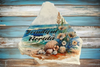 Antique West Virginia Roof Decoupaged BEAUTIFUL FLORIDA Beach Theme Handmade Wall Art Unique Beach Lake House Gift - JAMsCraftCloset