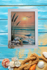 Framed Decoupage On Glass - Beach Coastal Theme - Sandpiper, Shells and Seagrass - Wall Art Handmade Home Decor -One of a Kind-Unique-Home-Country-Decor-Cottage Chic-Gift - JAMsCraftCloset