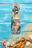 FAN BLADE Wall Art BEACH THEME Upcycled Hand Painted Decoupage With Shell - Bling ON BEACH TIME Handmade Home Decor Unique - JAMsCraftCloset