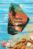 Antique West Virginia Roof Decoupaged FLORIDA SUNSETS Beach Theme Handmade Wall Art Unique Beach Lake House Gift - JAMsCraftCloset