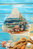 Antique West Virginia Roof Decoupaged BEAUTIFUL FLORIDA Beach Theme Handmade Wall Art Unique Beach Lake House Gift - JAMsCraftCloset