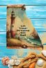 Antique West Virginia Roof Decoupaged LET YOUR DREAMS SAIL Beach Theme Handmade Wall Art Unique Beach Lake House Gift - JAMsCraftCloset