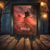 Vintage Wood Frame Decoupage On Glass SEASON OF THE WITCH Halloween Witch Wall Art Shelf Sitter Gift Idea {{ JAMsCraftCloset }}