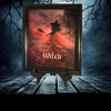 Vintage Wood Frame Decoupage On Glass SEASON OF THE WITCH Halloween Witch Wall Art Shelf Sitter Gift Idea {{ JAMsCraftCloset }}