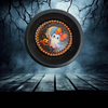 Mini Pie Pan Wall Art Handmade Hand Painted Decoupaged Wall Art Black CUTE GHOST HALLOWEEN Decor Gift Idea - JAMsCraftCloset