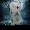 Glass VASE Decoupaged HALLOWEEN SPIDERS Shelf Sitter Country Farmhouse Shabby Chic Victorian BoHo Decor Holiday Decor Gift Idea - JAMsCraftCloset