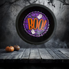Mini Pie Pan Wall Art Handmade Hand Painted Decoupaged Wall Art Black BOO HALLOWEEN Decor Gift Idea &nbsp;- JAMsCraftCloset