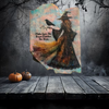 Antique West Virginia Roof Slate Decoupaged 7 Make Sure The Broom Matches the Dress Handmade Wall Art Unique Halloween Holiday Decoration Home Decor Gift {{ JAMsCraftCloset }}