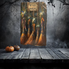 Antique West Virginia Roof Slate Decoupaged 4 Witches Parking Brooms Handmade Wall Art Unique Halloween Holiday Decoration Home Decor Gift {{ JAMsCraftCloset }}