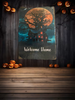 Antique West Virginia Roof Slate Decoupaged 3 Welcome Home - House on A Hill Handmade Wall Art Unique Halloween Holiday Decoration Home Decor Gift {{ JAMsCraftCloset }}