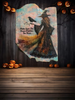 Antique West Virginia Roof Slate Decoupaged 7 Make Sure The Broom Matches the Dress Handmade Wall Art Unique Halloween Holiday Decoration Home Decor Gift {{ JAMsCraftCloset }}
