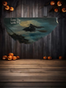 Antique West Virginia Roof Slate Decoupaged 6 Come Fly With Me Witch House Handmade Wall Art Unique Halloween Holiday Decoration Home Decor Gift {{ JAMsCraftCloset }}