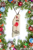 Antique West Virginia Roof Decoupaged Christmas Ornament - Flamingo Merry Christmas - Handmade Holiday Tree Decor Unique Beach Lake House Gift - JAMsCraftCloset
