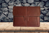Vintage Leather Targus Hughes Portfolio iPad Case Brown 10.5” x 8.5” Magnetic Closure USED Shows Some Wear - JAMsCraftCloset