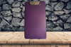 Vintage DEXAS Purple Hard Plastic Slimcase Clipboard Container Portfolio With Storage and Clasp Closure USED - JAMsCraftCloset